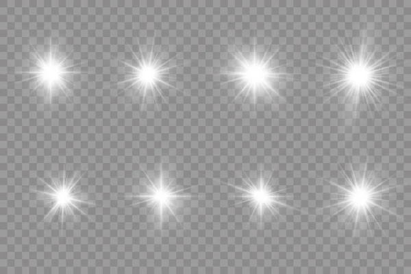 Leuchtender heller Stern. — Stockvektor