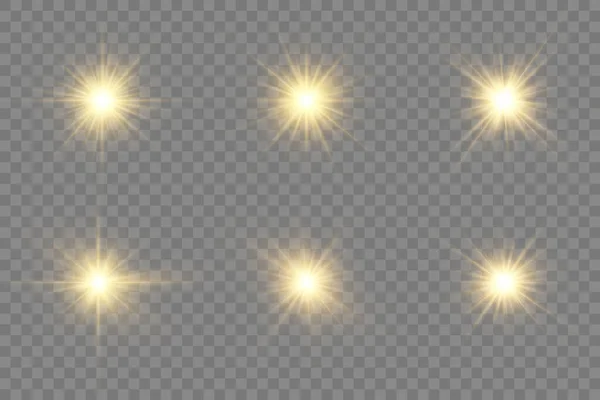 Glow bright star. — Stock Vector