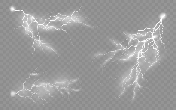 Effect lightning, lighting. — Stock Vector