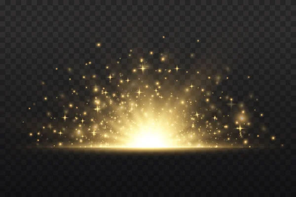 Estrella, explosión del sol. — Archivo Imágenes Vectoriales