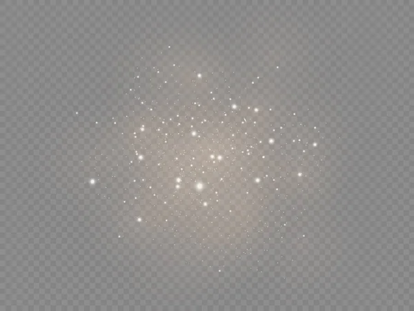 Étincelles de poussière blanche. — Image vectorielle