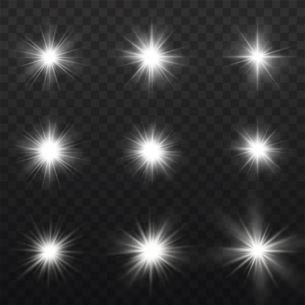 Glow bright star. — Stock Vector
