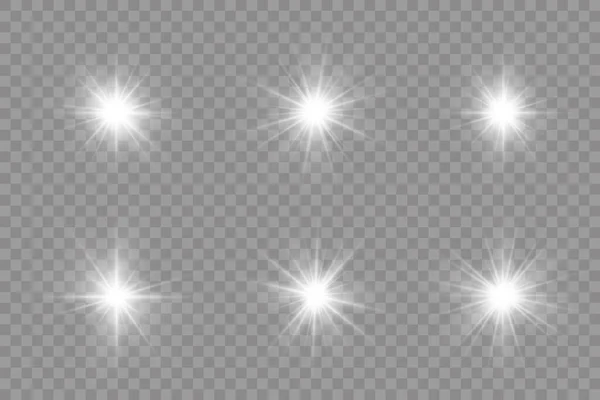 Glow bright star. — Stock Vector