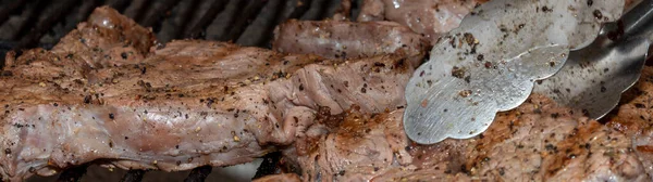 Köttbiff Som Tillagas Sydafrika Braai Eller Grill — Stockfoto