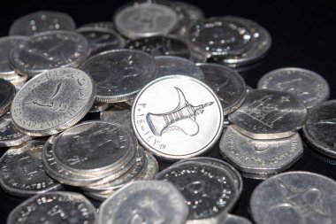 Birleşik Arap Emirlikleri 'nden bozuk para koleksiyonu.