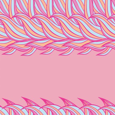 Sorunsuz çiçek arka plan deseni. Doğa teması, yapraklar, el - çekilmiş soyut öğeler.