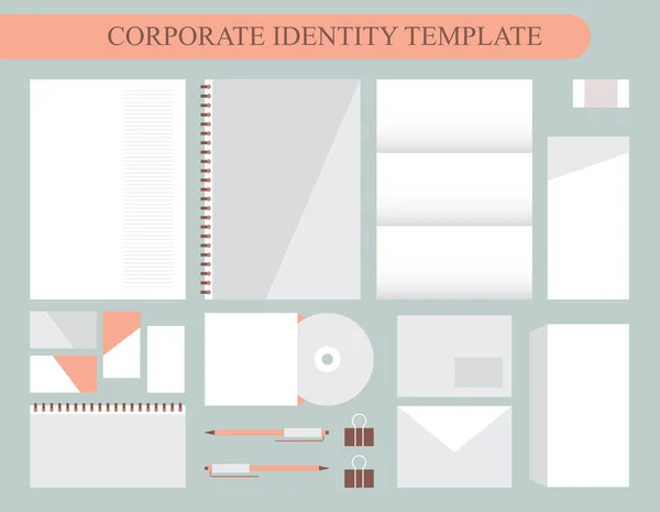 Vorlage für Corporate Identity Design — Stockvektor