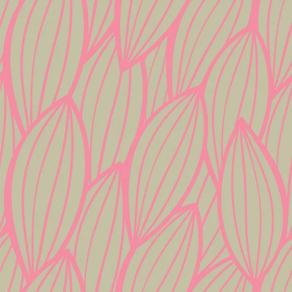 Patrón de fondo floral sin costura vectorial en verde y rosa — Vector de stock