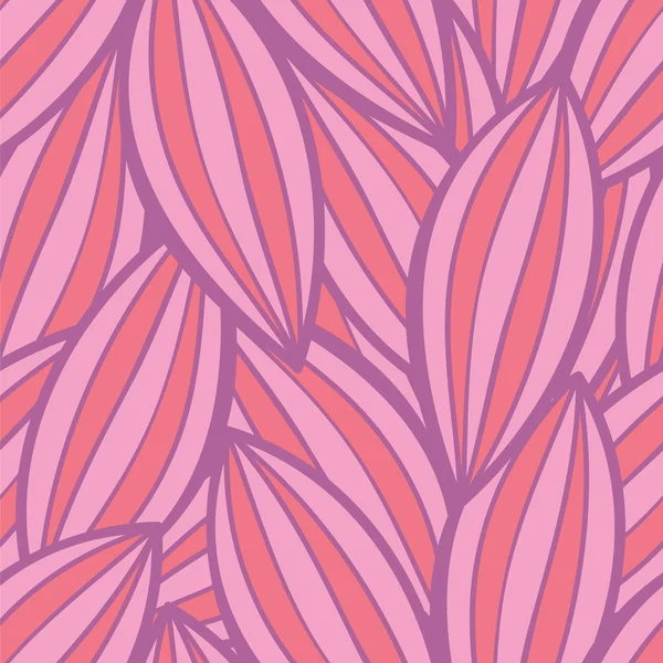 Modèle de fond floral vectoriel sans couture dans les couleurs rose et rouge — Image vectorielle