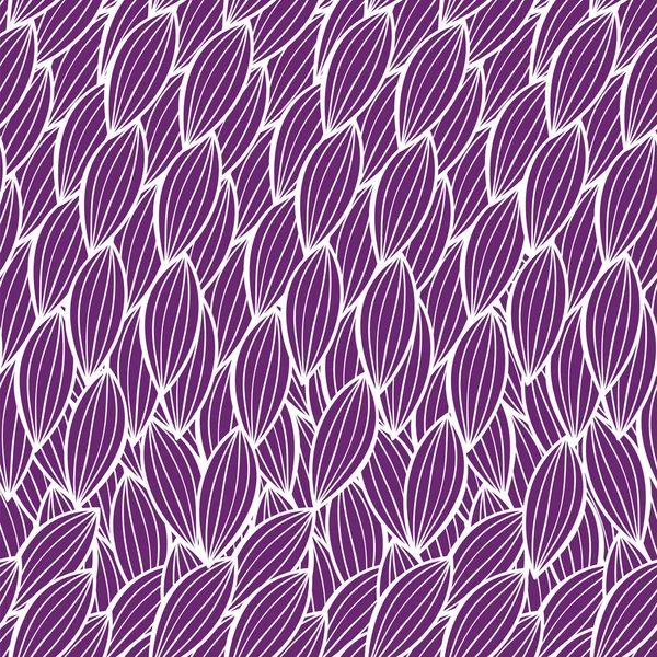 Patrón de fondo floral sin costura vectorial en blanco y púrpura — Vector de stock