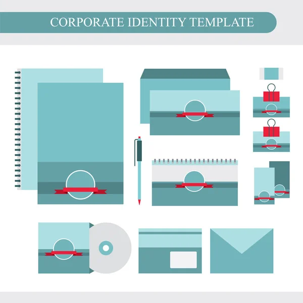 Modelo Design Identidade Corporativa Kit Negócios Ilustração Vetorial — Vetor de Stock