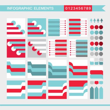 Iinfographic öğeleri. Senin konsept tasarım şablonu. Vektör çizim