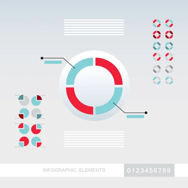 Biznesu Infografiki Elementów Szablonu Styl Nowoczesny Streszczenie Proste Płaski Kształt — Wektor stockowy