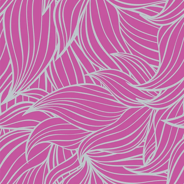 Patrón Fondo Floral Sin Costuras Naturaleza Tema Hojas Mano Elementos — Vector de stock