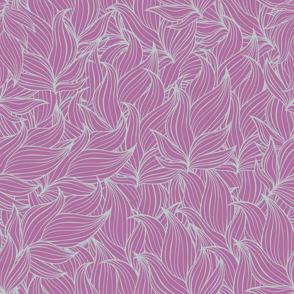 Patrón Fondo Floral Sin Costuras Color Púrpura Naturaleza Tema Hojas — Vector de stock