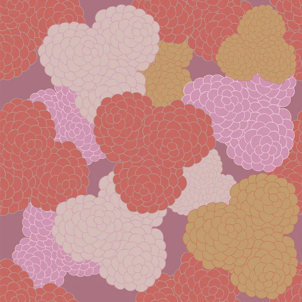 Patrón Fondo Sin Costura Floral Plantilla Para Textiles Papel Tarjeta — Vector de stock