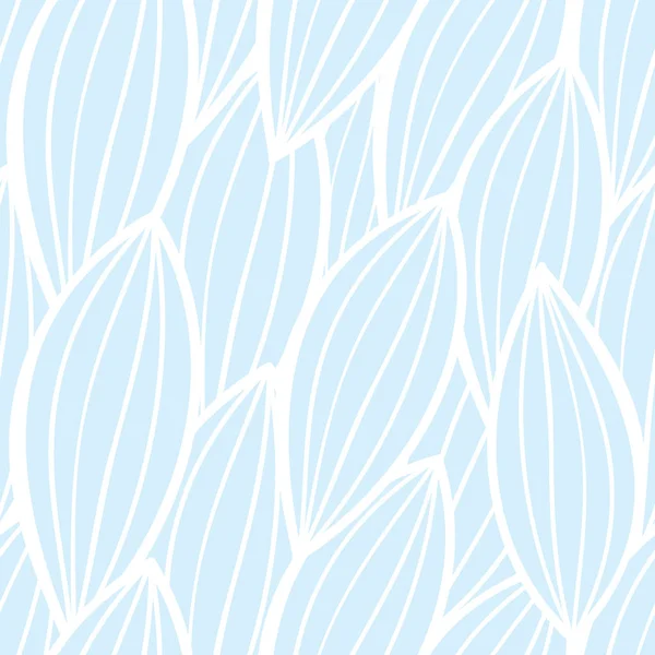 Patrón Fondo Floral Sin Costuras Vectorial Colores Blanco Azul Plantilla — Vector de stock