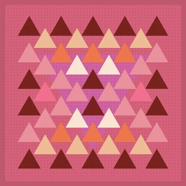Manifesto Colorato Con Forme Geometriche Triangolo Sfondo Elegante Illustrazione Vettoriale — Vettoriale Stock