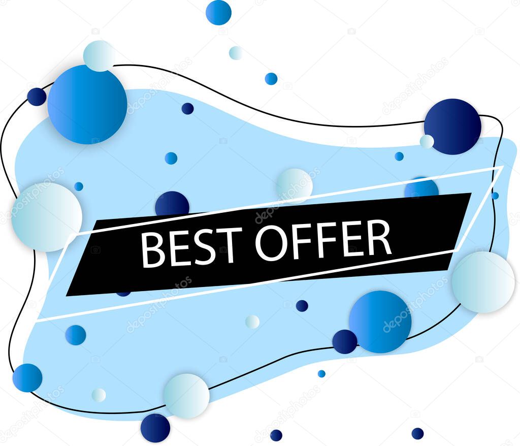 Great colorful ad. Best deal, limited time. Template for sales business promotion. Posters, brochures, flyers. Vector image