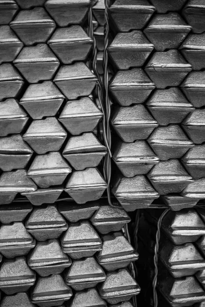 Ingots Aluminium Rohstoffe Nichteisen — Stockfoto