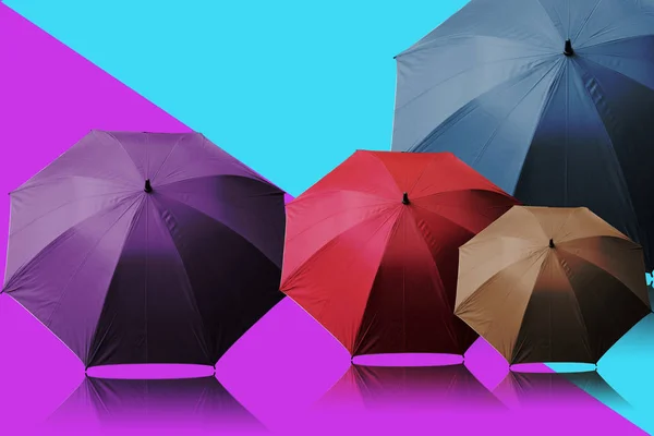 Umbrella Colorful Color Background — Stock Photo, Image