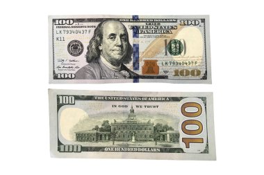 Yeni yüz dolarlık banknot iş ve Finans arka planı için.