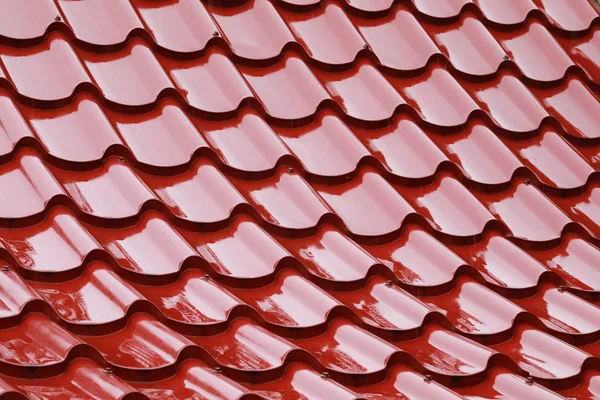 Tile roof after raining day