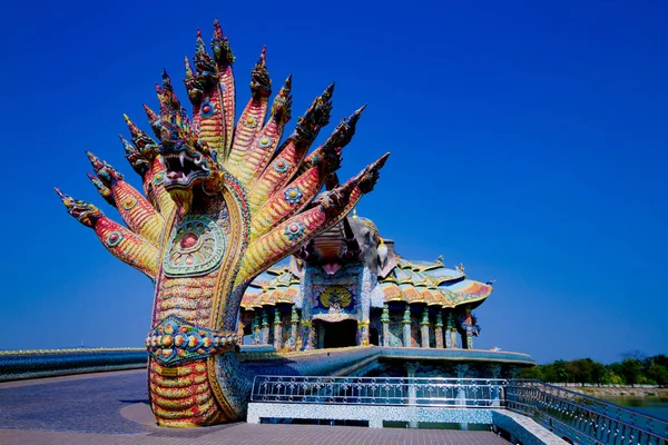 Wat Banrai Erawan Słoń Świątyni Duchowej Władzy Bogów Tajlandia — Zdjęcie stockowe
