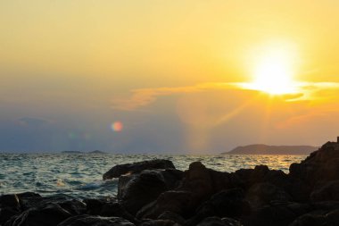 Günbatımı koh, ağ, Tayland .
