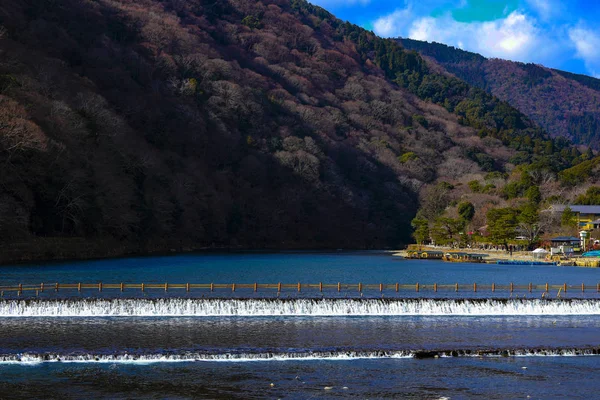 katsura River in Kyoto Japan at Arashiyama district, Kyoto, Japan