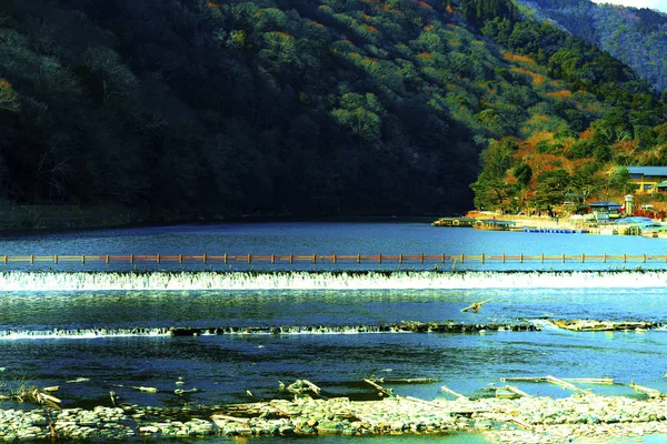 Fiume Katsura Kyoto Giappone Nel Distretto Arashiyama Kyoto Giappone — Foto Stock