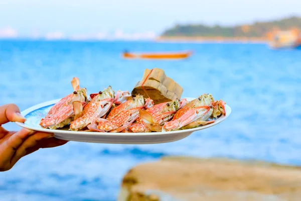 접시에 해산물 — 스톡 사진