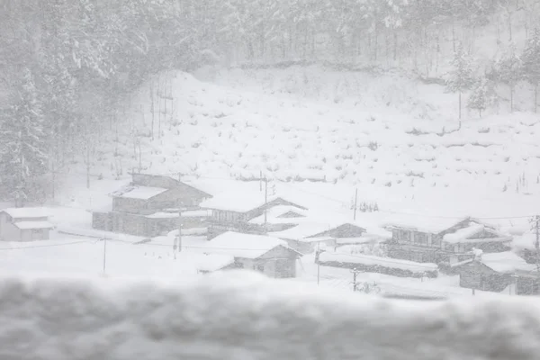Heavy Snowfall Shirakawago Japan — Stock Photo, Image