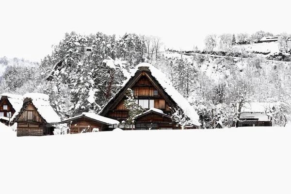 Shirakawago Japão Aldeia Inverno Histórico — Fotografia de Stock