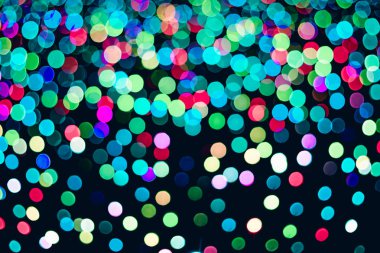 Gece için arka plan ışık ışık Bokeh 