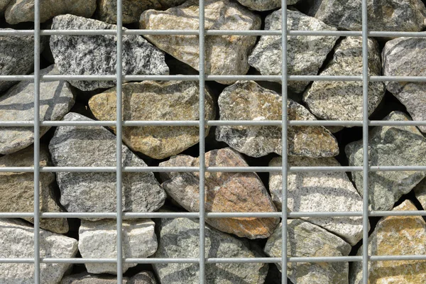 Kamienie Ścianie Stali Netto Zbliżenie — Zdjęcie stockowe