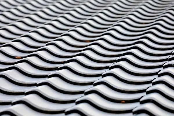 Azulejos Textura Del Techo Fondo Estilo Japón —  Fotos de Stock