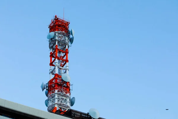 Communication Tower Sky — Stock Photo, Image