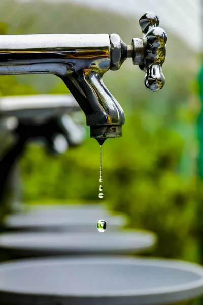 Gotejamento Água Torneira Água — Fotografia de Stock