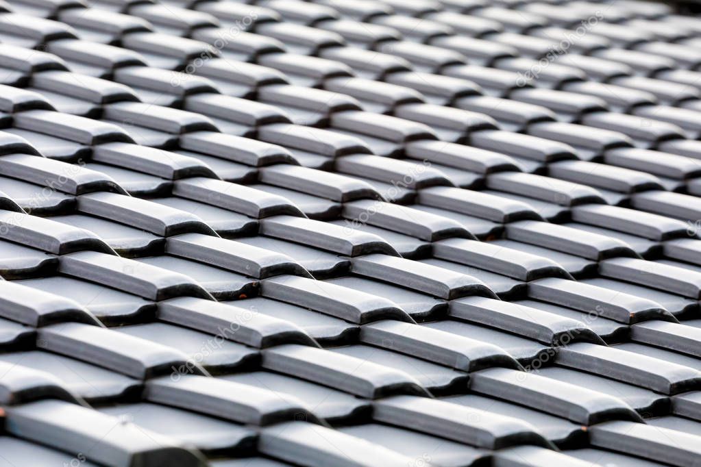 Tile roof texture background japan style