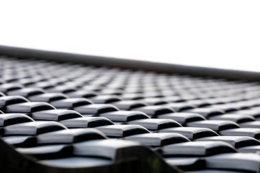 Kiremit çatı doku arka plan Japonya tarzı