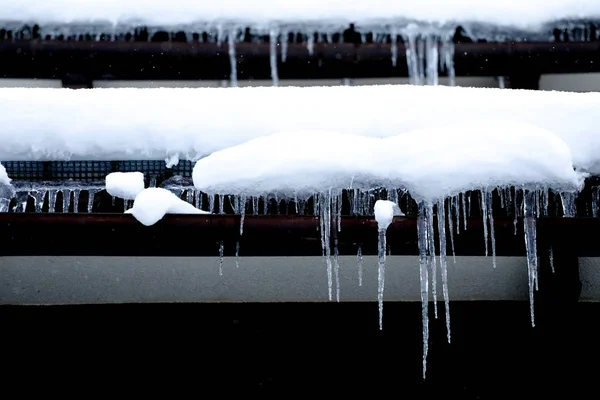 Gutter Cover Snow — Stock Photo, Image