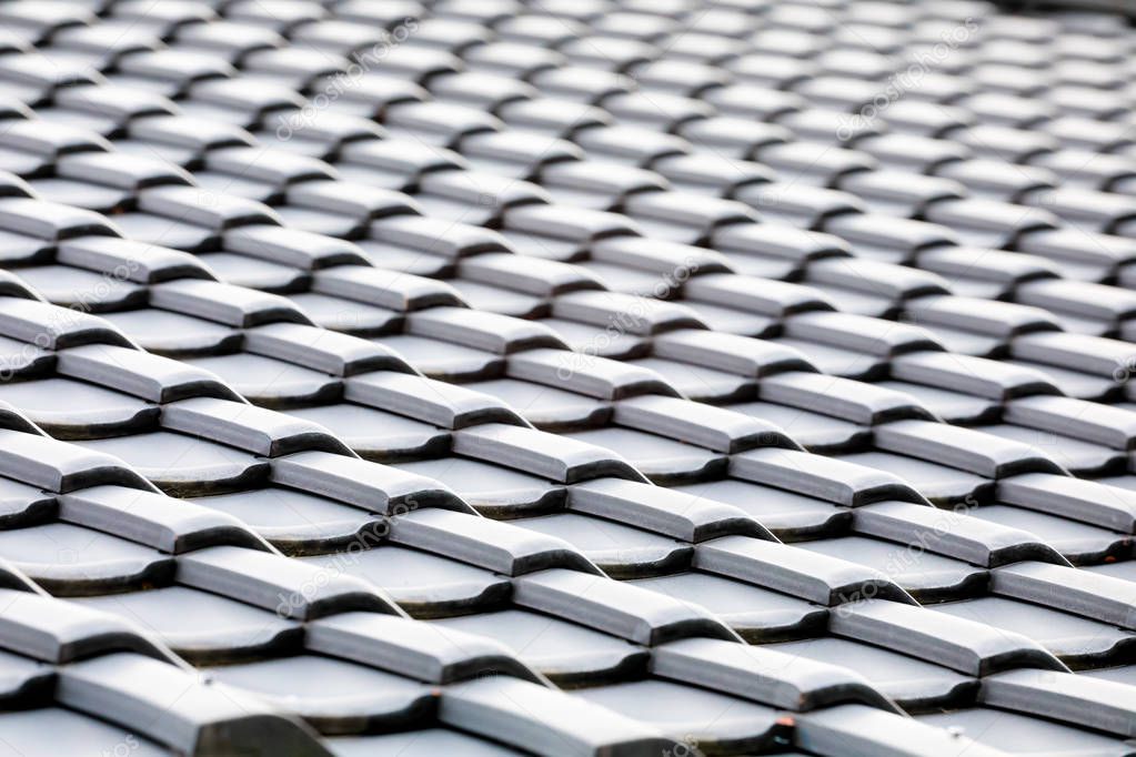 Tile roof texture background japan style