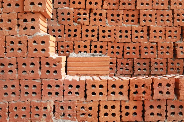 red brick for wall construction works