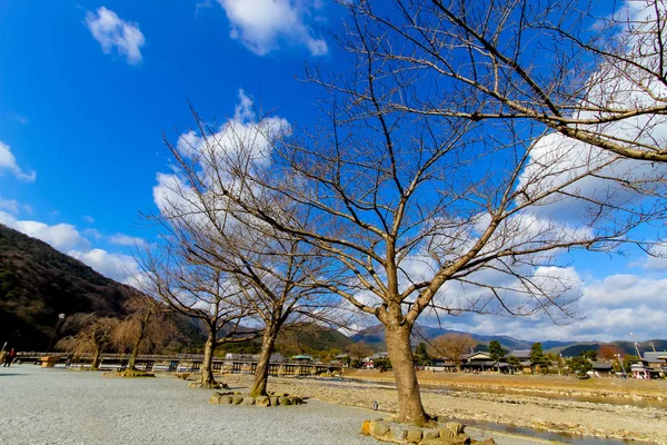 Katsura River Kioto Japonii Dzielnicy Arashiyama Kyoto Japonia — Zdjęcie stockowe