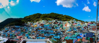 Panorama Gamcheon Kültür Köyü Busan, Güney Kore