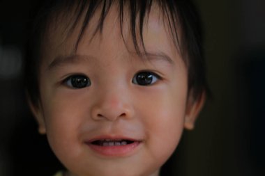 Genç çocuk çocuk portreleri yakın çekim