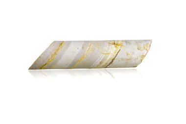 limestone core sample isolated on white background.This had clipping path clipart