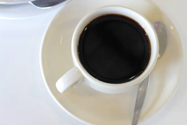 Copo Cofee Mesa Madeira — Fotografia de Stock