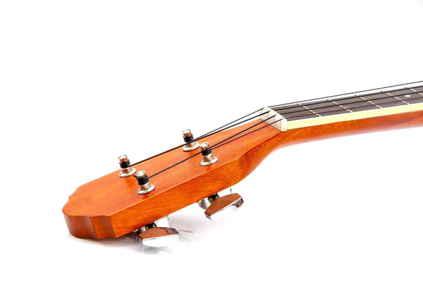 Ukulele Guitarra Isolada Sobre Fundo Branco — Fotografia de Stock